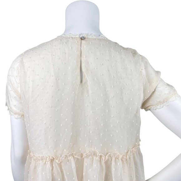 Umgee Cream Floral Embroidered Blouse - Picture 4 of 10